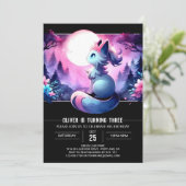 Invitation Adorable Imaginaire Chat Anniversaire (Debout devant)