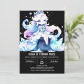 Invitation Adorable Joyeuse Princesse Anniversaire (Debout devant)
