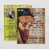 Invitation Adorable Lettre À La Femme, Beau Cadeau, (Devant / Derrière)