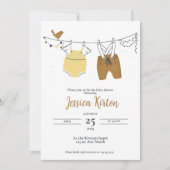 Invitation Adorable neutre genre (Devant)