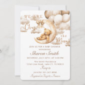 Invitation Adorable ours en peluche sur le Baby shower de la (Devant)