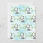 Invitation Adorable Panda Bears Twins Baby shower (Dos)