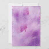 Invitation Adorable Pastel rose Lilac Bow Baby shower fille (Dos)