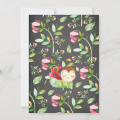 Invitation Adorable Petit Baby shower Lady Ladybug (Dos)