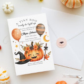 Invitation Adorable Petit Citrouille Boo Baby shower d'Hallow