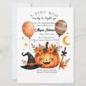 Invitation Adorable Petit Citrouille Boo Baby shower d'Hallow (Devant)