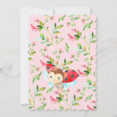 Invitation Adorable Petite Dame Ladybug 1er anniversaire (Dos)