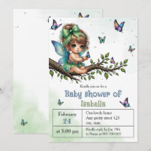 Adorable petite douche de bébé fée