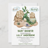 Invitation Adorable petite fête des dinosaures ! Rugir! Baby (Devant)