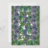 Invitation Adorable petite fête des dinosaures ! Rugir! Baby (Dos)