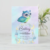 Invitation adorable pour une fête d'anniversaire d (Debout devant)