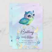 Invitation adorable pour une fête d'anniversaire d (Devant / Derrière)