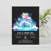 Invitation Adorable princesse numérique Anniversaire (Debout devant)