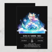 Invitation Adorable princesse numérique Anniversaire (Devant / Derrière)