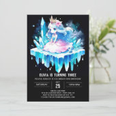 Invitation Adorable Reine princesse Anniversaire (Debout devant)