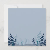 Invitation Adorable Requin Baleine Bleu Sous l'Océan Nom (Dos)