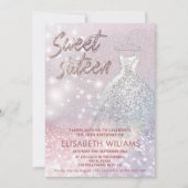 Invitation Adorable robe charmant brillant brillant ombre (Devant)