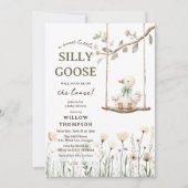 Invitation Adorable Silly Goose Baby Shower (Devant)