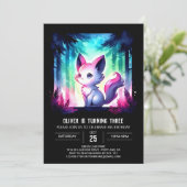 Invitation Adorable Simple Chat Anniversaire (Debout devant)