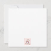 Invitation Adorable Valentine's Gnome : avec un Rose (Dos)