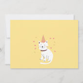 Invitation Adorables animaux de fête  (Dos)