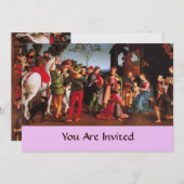 Invitation ADORATION DE LA Fête de Noël MAGI (Devant / Derrière)