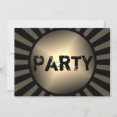 Invitation Ados fils fête d'anniversaire Grunge Black Invitat (Devant)