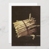 Invitation Adriaen Coorte - Vie morte d'Asparagus (Devant / Derrière)