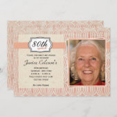 Invitation adulte de fête d'anniversaire de la (Devant / Derrière)