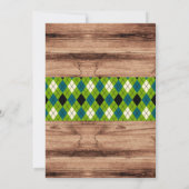 Invitation adulte de partie de golf (Dos)