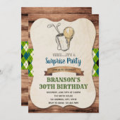 Invitation adulte de partie de golf (Devant / Derrière)