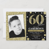 Invitation adulte de photo d'anniversaire d'étape (Devant)