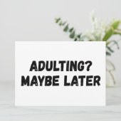 Invitation Adulte Peut-Être Plus Tard (Debout devant)