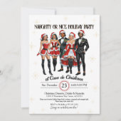 Invitation Adulte Sassy Naughty ou Nice Noël (Devant)