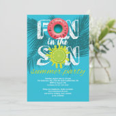 Invitation Adulte soleil été (Debout devant)