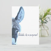 Invitation Adulte Surprise Anniversaire Fun Blue Modern (Debout devant)