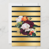 Invitation Adultes Anniversaire Bubbles & Brews Vins Fleurs B (Dos)