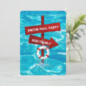 Invitation adultes uniquement piscine (Debout devant)