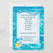 Invitation adultes uniquement piscine (Dos)