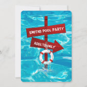 Invitation adultes uniquement piscine (Devant)