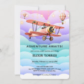 Invitation Adventure Atattend le Baby shower de l'aviation (Devant)