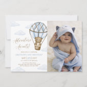 Invitation Adventure Attend ! Ballotte à air chaud photo d'an (Devant)