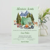 Invitation Adventure Attend le Baby shower des bois (Debout devant)