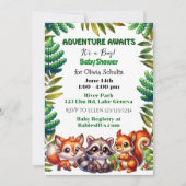 Invitation Adventure Attend le Baby shower du garçon de Fox d (Devant)