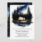 Invitation Adventure Attend le Baby shower modifiable (Devant / Derrière)