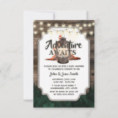 Invitation Adventure Attend le Baby shower rustique de la for (Devant)