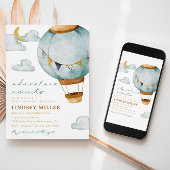 Invitation Adventure Attend l'invitation de ballon à air chau