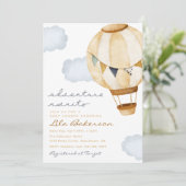 Invitation Adventure Attend l'invitation de ballon à air chau (Debout devant)