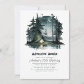 Invitation Adventure Attend Night Sky Nature Anniversaire Fêt (Devant)