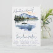 Invitation Adventure Attend ! Pêche, Fête des mariées Montagn (Debout devant)